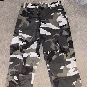 Camouflage cargo pants